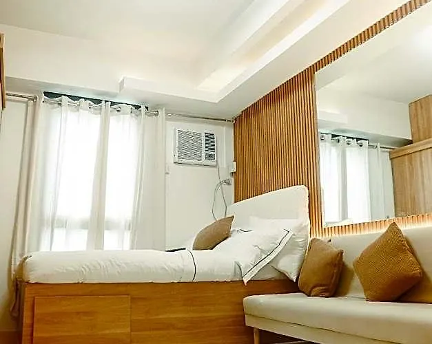 Fully Furnished:japandi Warm In Qc W/ Pool 마닐라